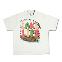 Pistachio lake life Urban Heavy Tee - MaliasSmallBusiness