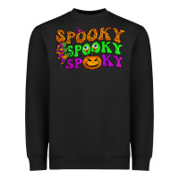Black spooky with lightning bolt Heavyweight Sweatshirt - BundleAndBundleShop