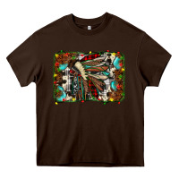 Chocolate Brown christmas indian headdress Heavy Core Tee - JahusDesignShop