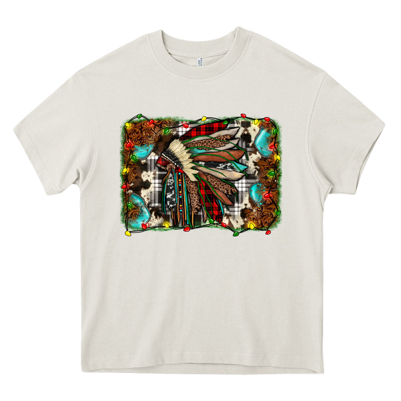 Christmas Indian Headdress Heavy Core Tee by JahusDesignShop | Teevron