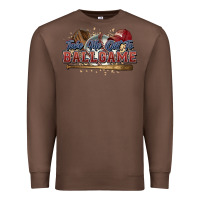 Chestnut Take me out to ball game baseball Premium Sweatshirt - HowdyJamesFarm