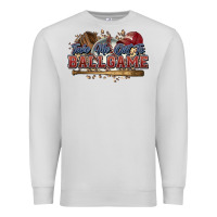 Dove Grey Take me out to ball game baseball Premium Sweatshirt - HowdyJamesFarm