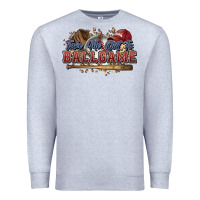 Heather Grey Take me out to ball game baseball Premium Sweatshirt - HowdyJamesFarm