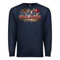 Navy Take me out to ball game baseball Premium Sweatshirt - HowdyJamesFarm