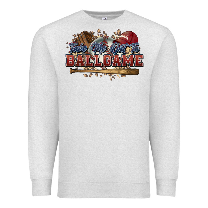 Take Me Out To Ball Game Baseball Premium Sweatshirt by HowdyJamesFarm | Teevron