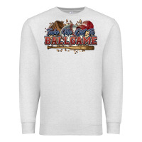 Oatmeal Heather Take me out to ball game baseball Premium Sweatshirt - HowdyJamesFarm