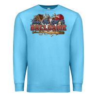 Ocean Blue Take me out to ball game baseball Premium Sweatshirt - HowdyJamesFarm