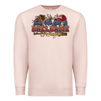 Pale Pink Take me out to ball game baseball Premium Sweatshirt - HowdyJamesFarm
