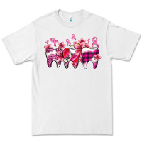 White cancer ribbon with teeth Premium Tee - AdoDesignShop