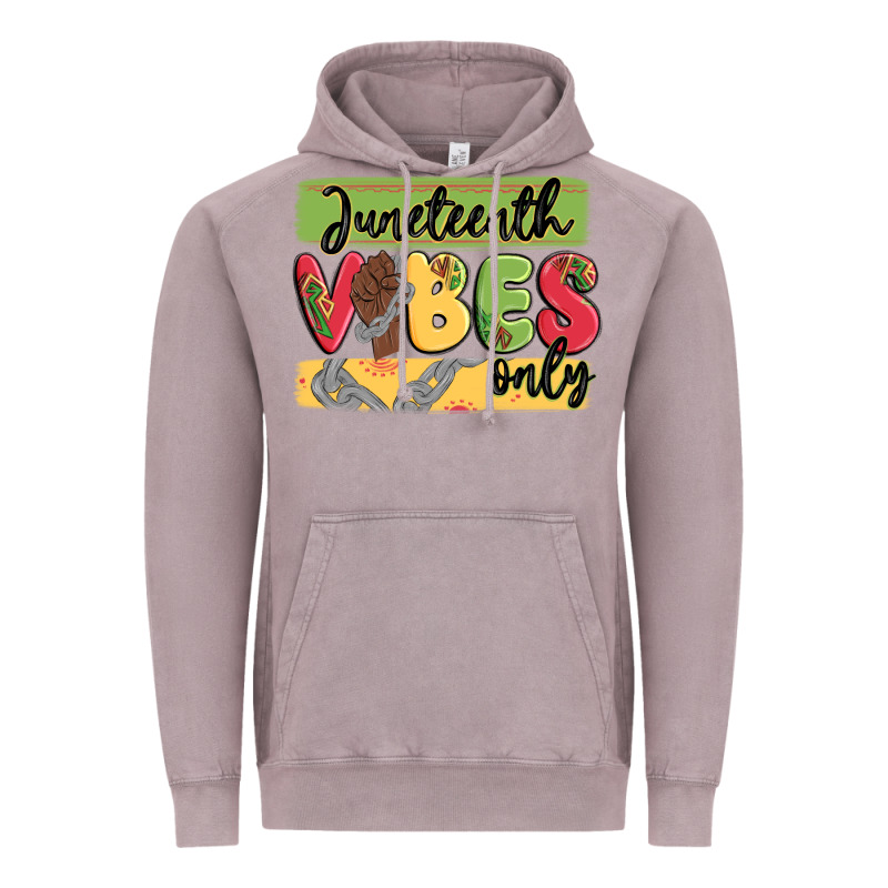 Juneteenth Vibes Only Vintage Hoodie by MaliasSmallBusiness | Teevron