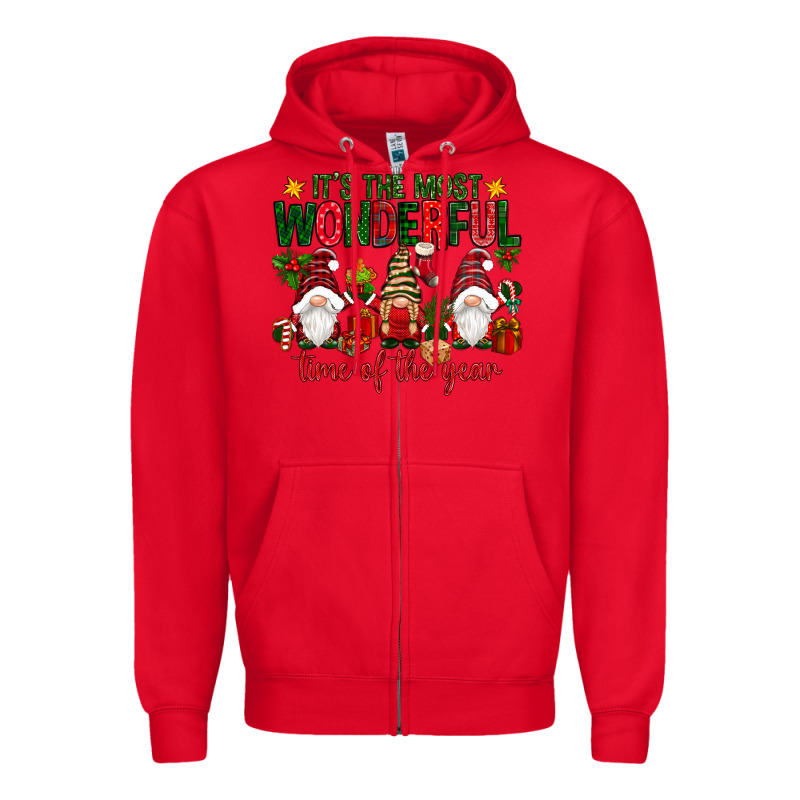 It's The Most Wonderful Time Of The Year Zipper Hoodie by NancyCooperArtShop | Teevron