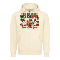 Sandshell It's the most wonderful time of the year Zipper Hoodie - NancyCooperArtShop