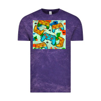 Cloud Purple gaming controller Vintage Tee - JahusDesignShop
