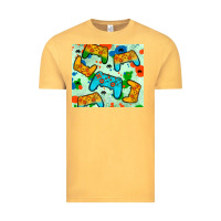 Vintage Mustard gaming controller Vintage Tee - JahusDesignShop