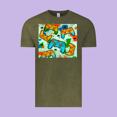 Gaming Controller Vintage Tee Designed By Jahusdesignshop