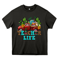 Asphalt teacher life western truck and books Heavy Core Tee - AdoDesignShop