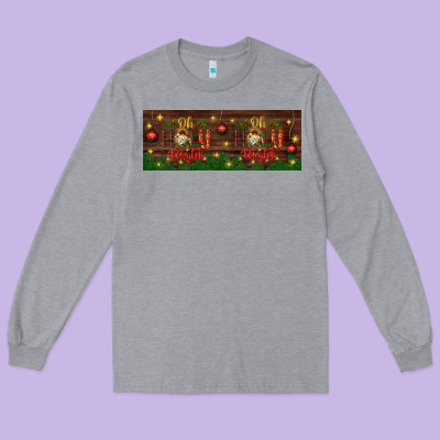 Oh Holy Night Long Sleeve Tee Designed By Bundleandbundleshop