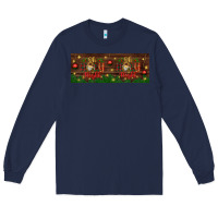 Navy oh holy night Long Sleeve Tee - BundleAndBundleShop