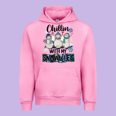 Chillin With My Snowmies Urban Hoodie Designed By Fadigitalartstudio
