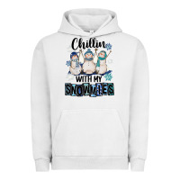 Pigment Lunar Rock Chillin With My Snowmies Urban Hoodie - FaDigitalArtStudio