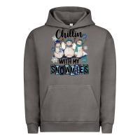 Pigment Tornado Chillin With My Snowmies Urban Hoodie - FaDigitalArtStudio