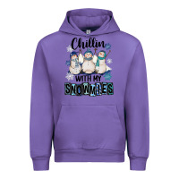 Tulip Chillin With My Snowmies Urban Hoodie - FaDigitalArtStudio