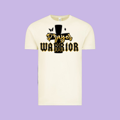 Christian Prayer Warrior Vintage Tee Designed By Maliassmallbusiness
