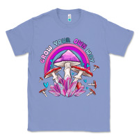 Colony Blue grow your own way crystal and mushroom Classic Tee - MaliasSmallBusiness
