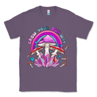 Lavender grow your own way crystal and mushroom Classic Tee - MaliasSmallBusiness
