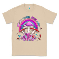 Mushroom grow your own way crystal and mushroom Classic Tee - MaliasSmallBusiness