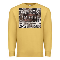 Antique Gold mama cowhide cowgirl Premium Sweatshirt - CowGirlArtShop