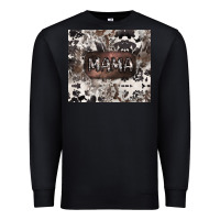 Black mama cowhide cowgirl Premium Sweatshirt - CowGirlArtShop