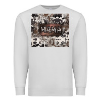 Dove Grey mama cowhide cowgirl Premium Sweatshirt - CowGirlArtShop