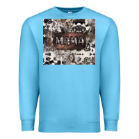 Ocean Blue mama cowhide cowgirl Premium Sweatshirt - CowGirlArtShop