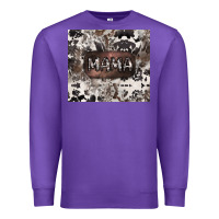 Purple mama cowhide cowgirl Premium Sweatshirt - CowGirlArtShop