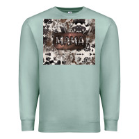 Seafoam mama cowhide cowgirl Premium Sweatshirt - CowGirlArtShop