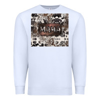 White mama cowhide cowgirl Premium Sweatshirt - CowGirlArtShop