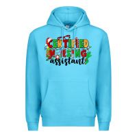 Ocean Blue certified nursing assistant Premium Hoodie - CowGirlArtShop