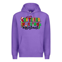 Purple certified nursing assistant Premium Hoodie - CowGirlArtShop