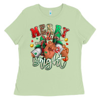 Matcha merry and bright black man sneakers Ladies Tee - RanaPortraitStore