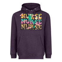 Plum Nurse Nurse Nurse Heavyweight Hoodie - CowGirlArtShop