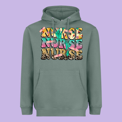 Nurse Nurse Nurse Heavyweight Hoodie Designed By Cowgirlartshop