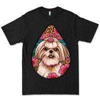 Black shih tzu teardrop earrings Premium Tee - Artiststas