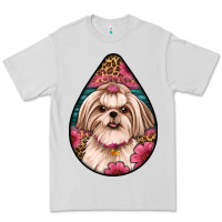 Dove Grey shih tzu teardrop earrings Premium Tee - Artiststas