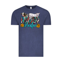 Vintage Denim western howdy heifer Vintage Tee - NancyCooperArtShop
