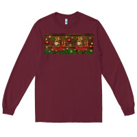 Burgundy Oh Holy Night Long Sleeve Tee - BundleAndBundleShop