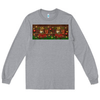 Heather Grey Oh Holy Night Long Sleeve Tee - BundleAndBundleShop