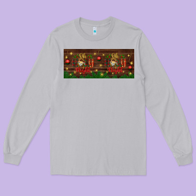 Oh Holy Night Long Sleeve Tee Designed By Bundleandbundleshop