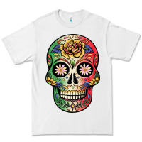White mexican skull Premium Tee - JahusDesignShop
