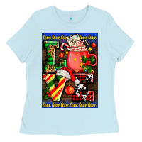 Baby Blue love coffee cup Christmas Ladies Tee - AdoDesignShop